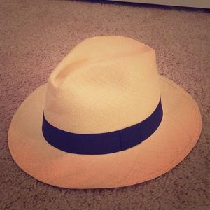 J Crew straw Panama hat